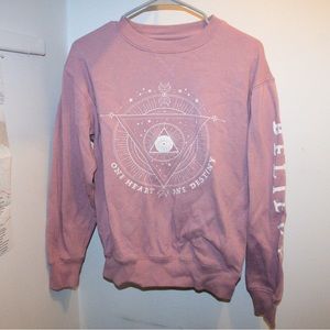 Pink crewneck/ S